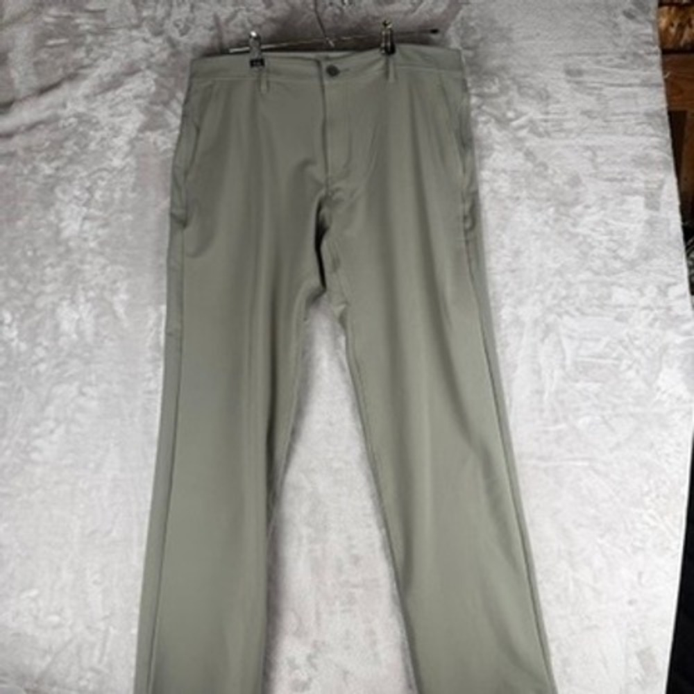Free Fly Nomad Anchor Pants Mens 36/32 Light‎ Olive Green Performance Stretch